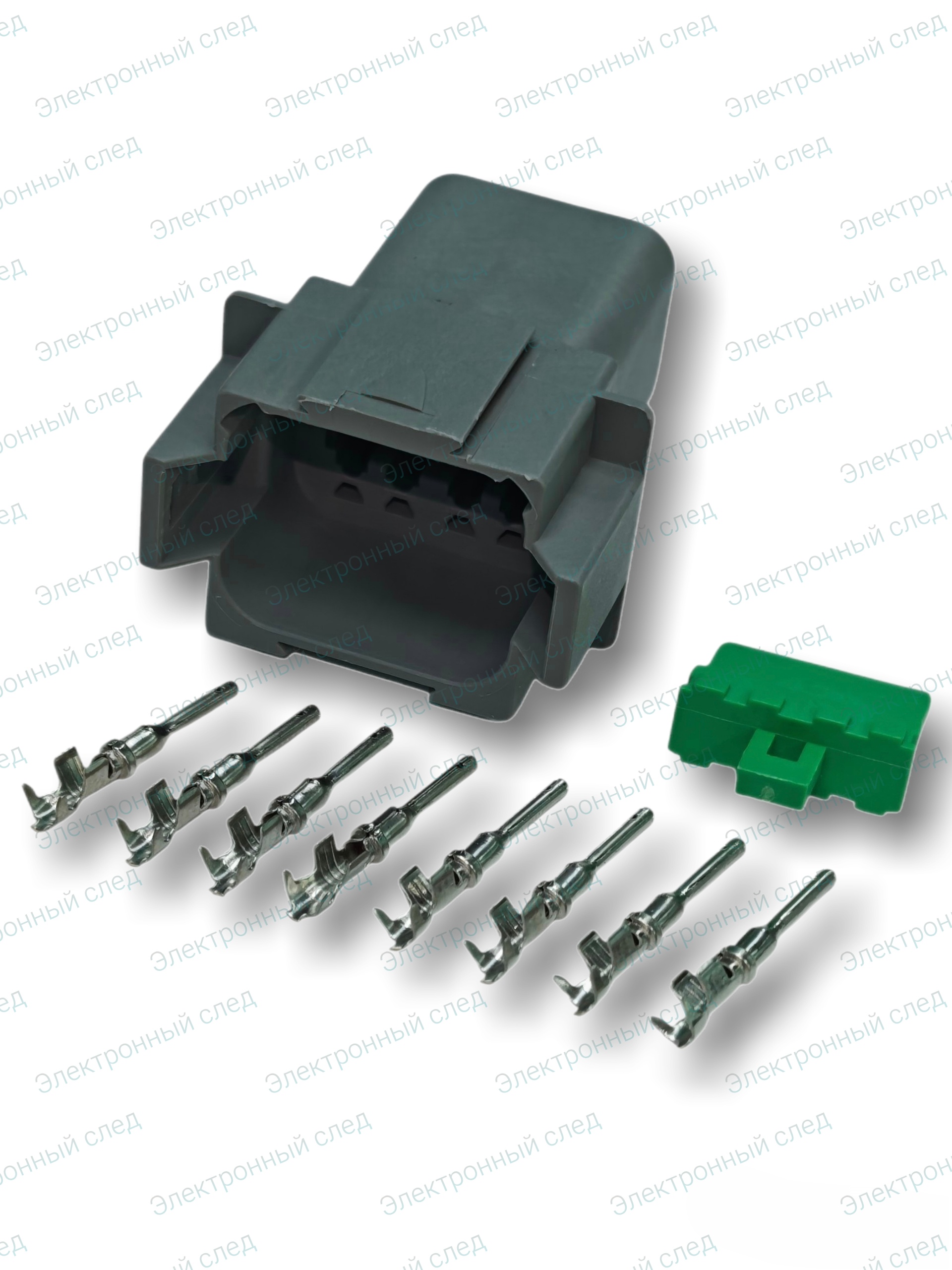 Разъем Deutsch 8 pin DT06-08SA+DT04-08PA герметичный 2 шт.