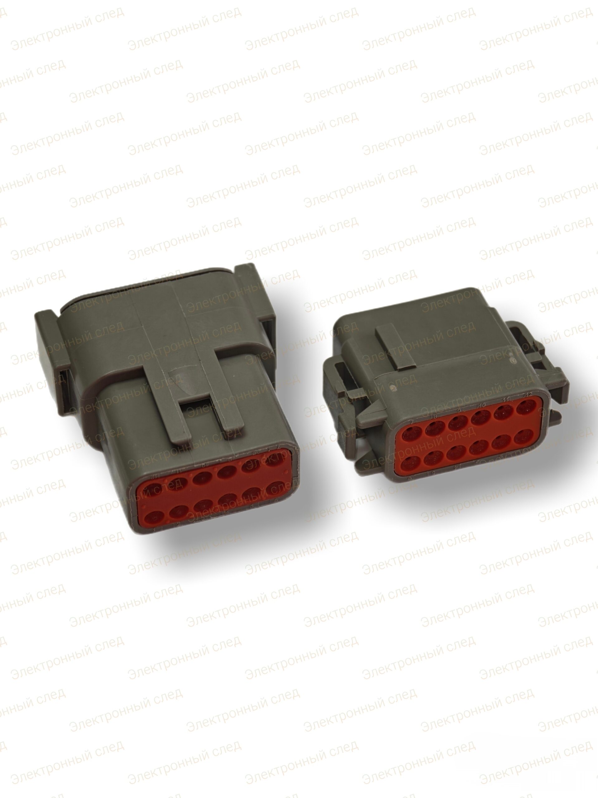 Разъем Deutsch 12pin DTM04-12P / DTM06-12S 2шт