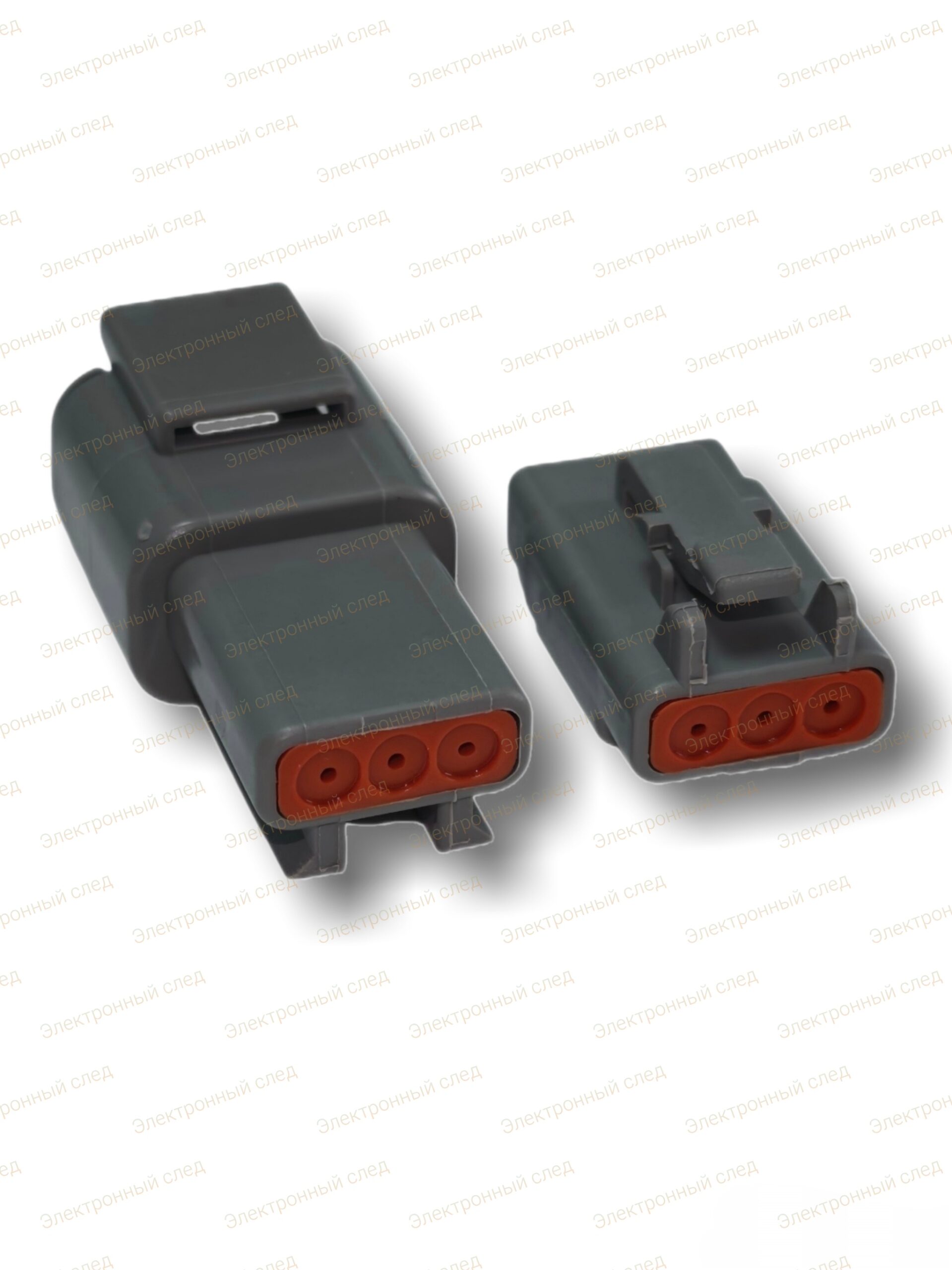 Герметичный разъем DTM 3 pin DTM04-3P / DTM06-3S (2шт)